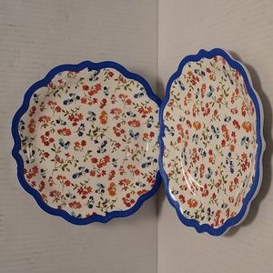 NWT Set of 2 Pioneer Woman Vintage Ditsy Salad Plates